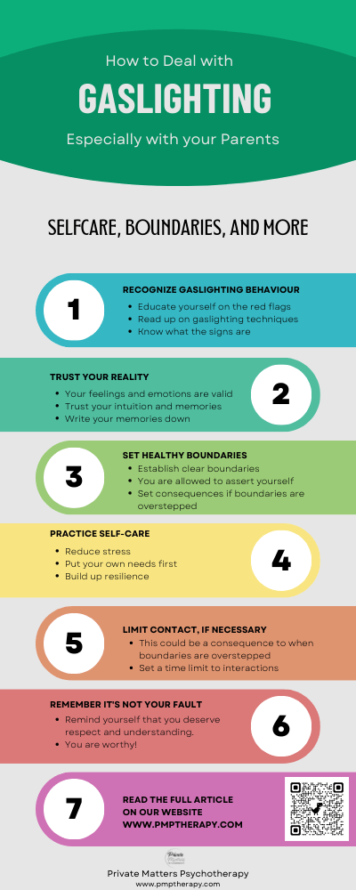 How to Deal with Gaslighting - infographic