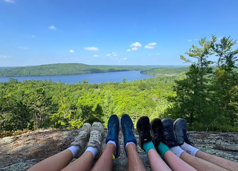 Hiking Booth’s Rock in Algonquin Park, ON