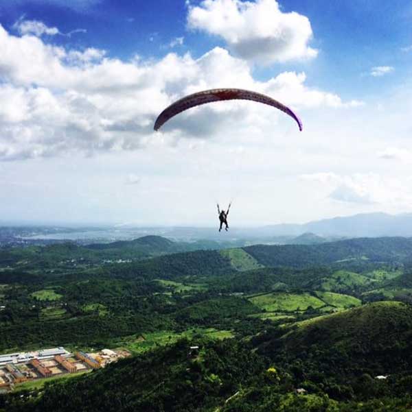 Paraglider over Cuba